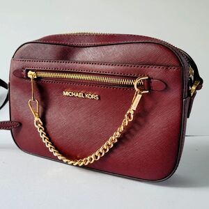 Michael Kors Burgundy Crossbody Bag